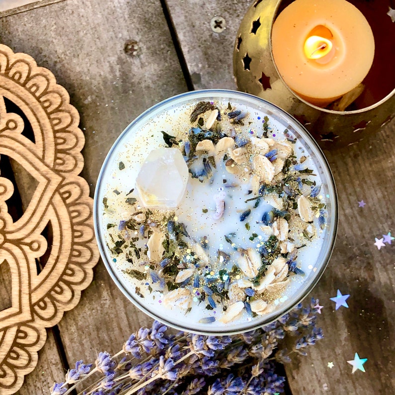 New Moon Spell Candle Manifesting Lunar Ritual CandleDark Etsy