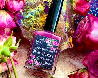 Venus ~ Mani Magick by Anita Apothecary, Crystal nail polish, nail paint, holographic nail polish, color shift nail polish, nail art