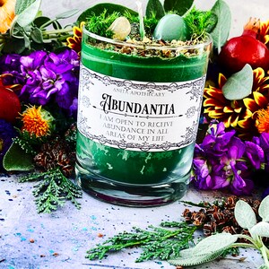 Abundantia Ritual Candle Anita Apothecary, Manifesting Candle, Abundance, Witches oil, witchcraft oil, witches spell oil, Prosperity candle image 8
