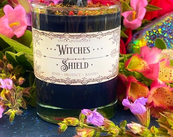 Witches Shield Candle ~ Anita Apothecary, Ritual Oil, Witch Protection, Magick, Altar Tools, Kitchen Witch, Hedge Witch, Witch oils