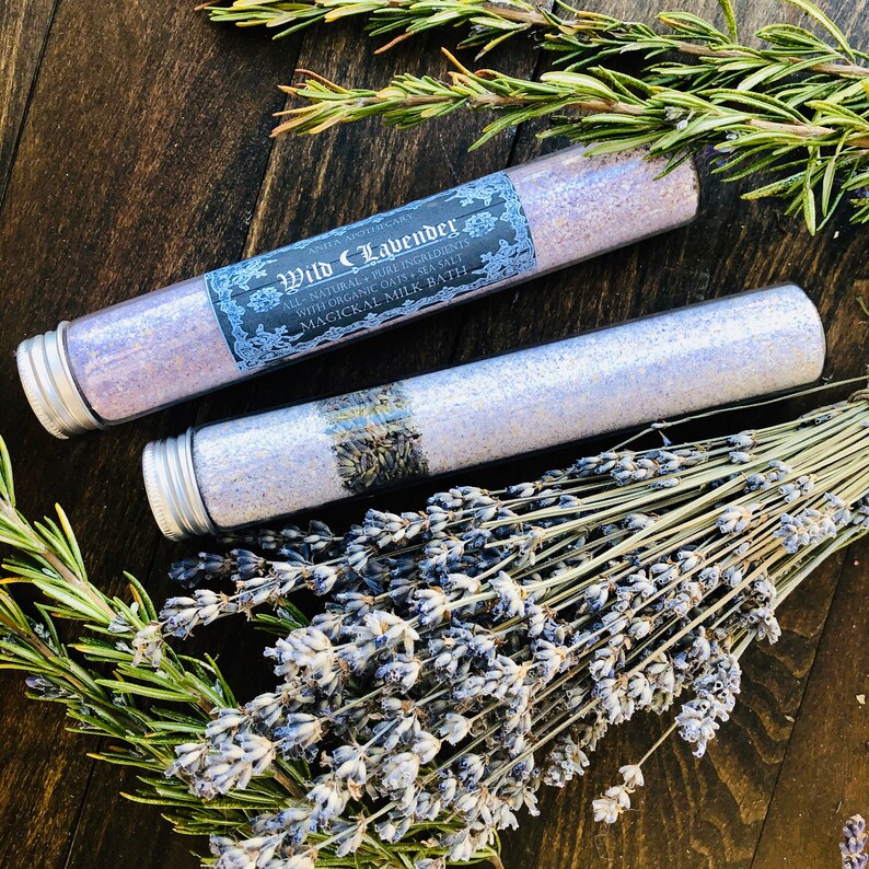 Wild Lavender Witches Bath Brew Milk Bath Floral Magick Etsy
