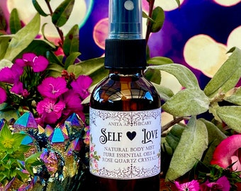 SELF LOVE Beauty Mist~ Inspirational Perfume, Self Love Candle, Witchcraft Oil, spell kit, pampering, Mother's Day candle, Anita Apothecary
