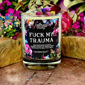 Fck My Trauma Candle Anita Apothecary, Trauma Recovery, Mental Health, Mental Health Gift, Hard Times, Specialty Candles, Anxiety Candle image 6