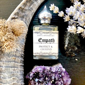 Empath Oil Protection Ritual Oil, Witchcraft Magick Black Tourmaline Moon Amethyst Wicca Witch Oil Goddess Anita Apothecary image 8