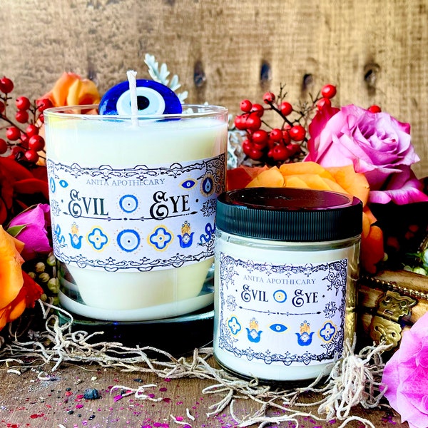 Evil Eye Protection Candle Etsy