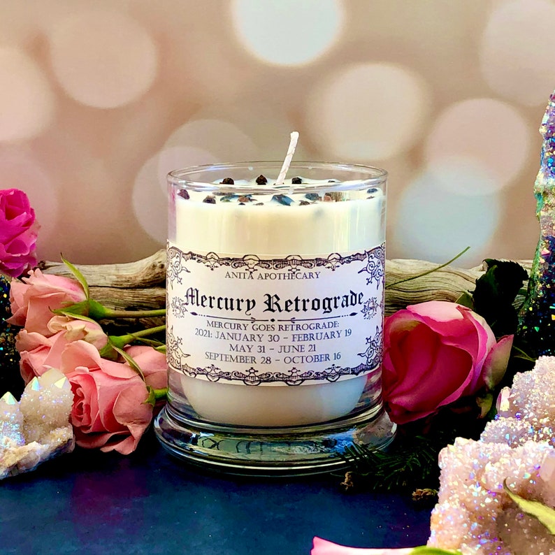 2024 Mercury Retrograde Soy Candle Anita Apothecary, Mercury Retrograde, Retrograde Candle, Grounding Candle, Clove Candle image 4