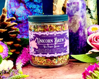 ORIGINAL Unicorn Brew ~ Tea Party Blend, Unicorn food, unicorn gifts, unicorn sprinkles, unicorn tea, unicorn party, tea party, Anita Tea