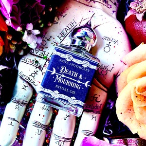 Death + Mourning Anointing Oil ~ Anita Apothecary, Death Doula, Death Underworld, Necromancy, Hedgewitch oil, Hedgewitchery, Samhain Oil