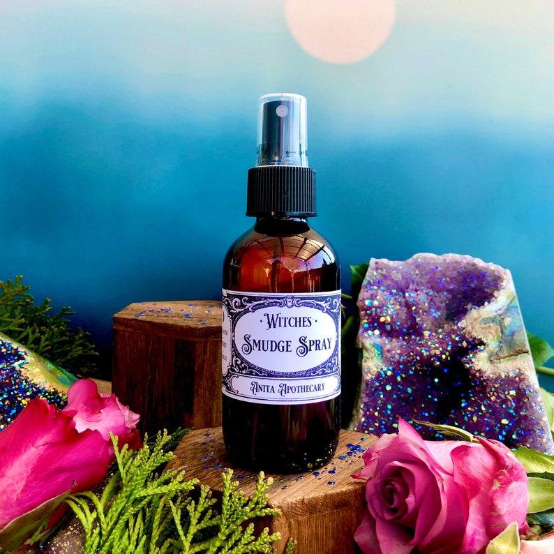 Witches Smudge Spray Anita Apothecary, Smudge Spray, Sage Spray, Sacred Space, Altar Spray, Protection for witches image 2
