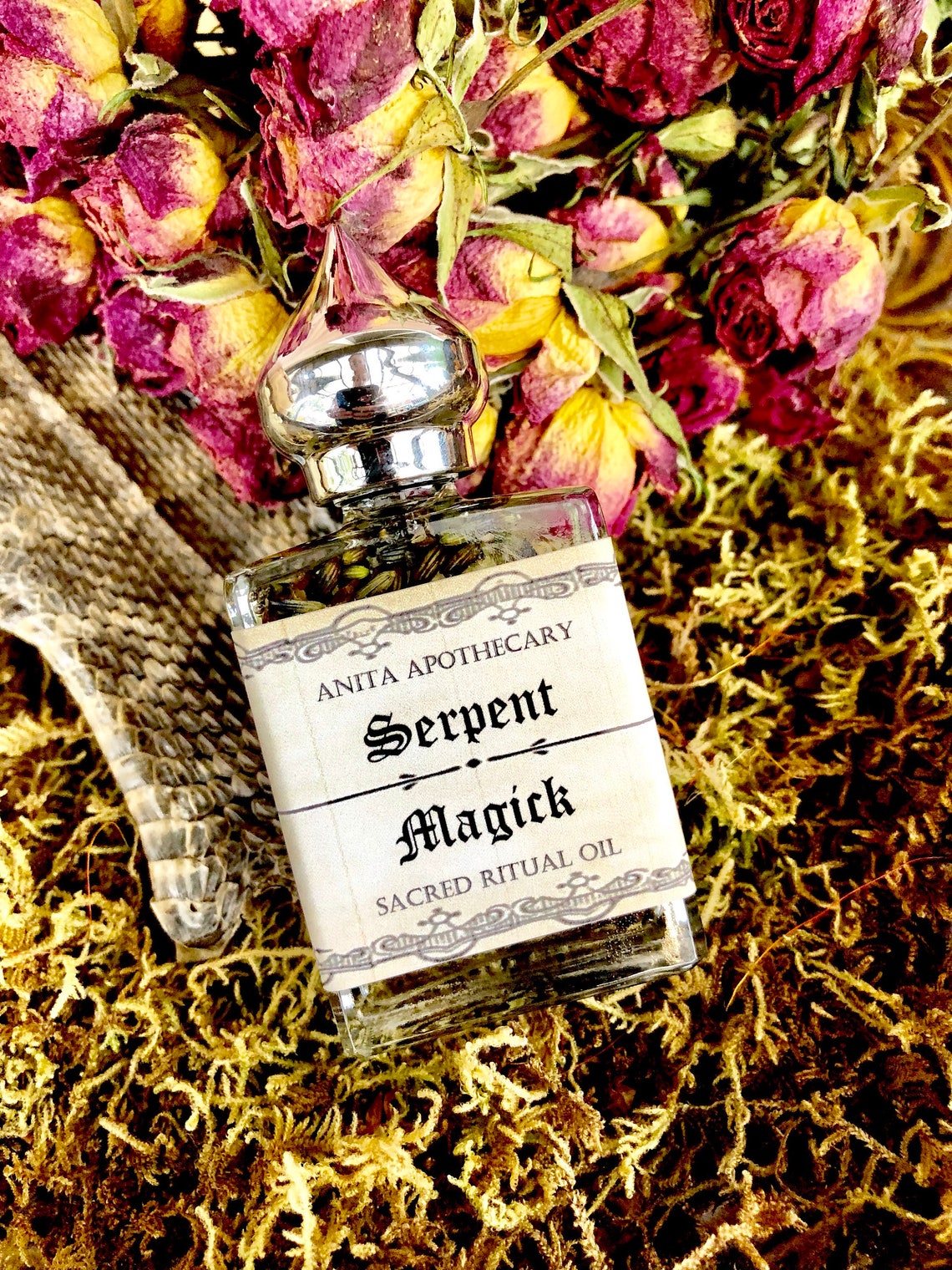 Serpent Magick Snake oil Snake witchcraft oil Snake Skin Etsy