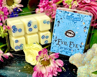 Evil Eye Lemon Magick Melts ~ Anita Apothecary, Witchy Wax Melts, Wax Melts, Snap Bar Wax, Wax Melts, Witch Wax Melts, Evil Eye Accessories