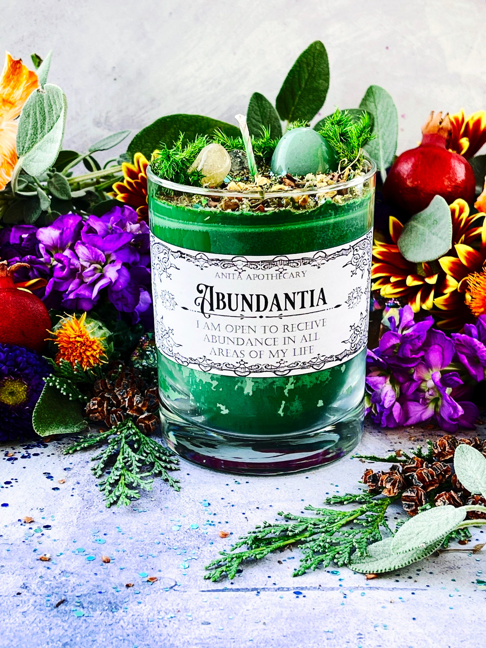 Abundantia Ritual Candle Anita Apothecary Manifesting - Etsy