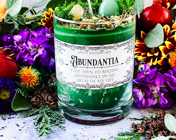 Abundantia Ritual Candle~ Anita Apothecary, Manifesting Candle ...