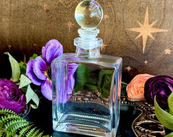Empty Glass Apothecary Spell Bottle, Witchcraft Altar Bottle, Potion Bottle, Witchy Decor, Apothecary glass, Ritual Supply, Anita Apothecary