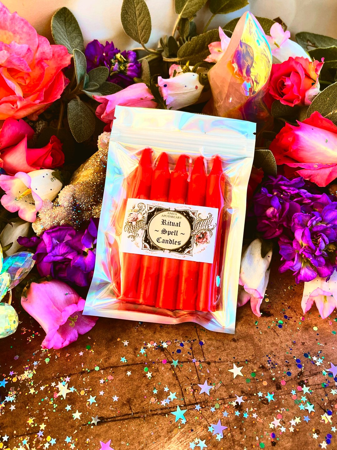 Red Spell Candles Chime Ritual Candles, Candle Magick, Witchcraft