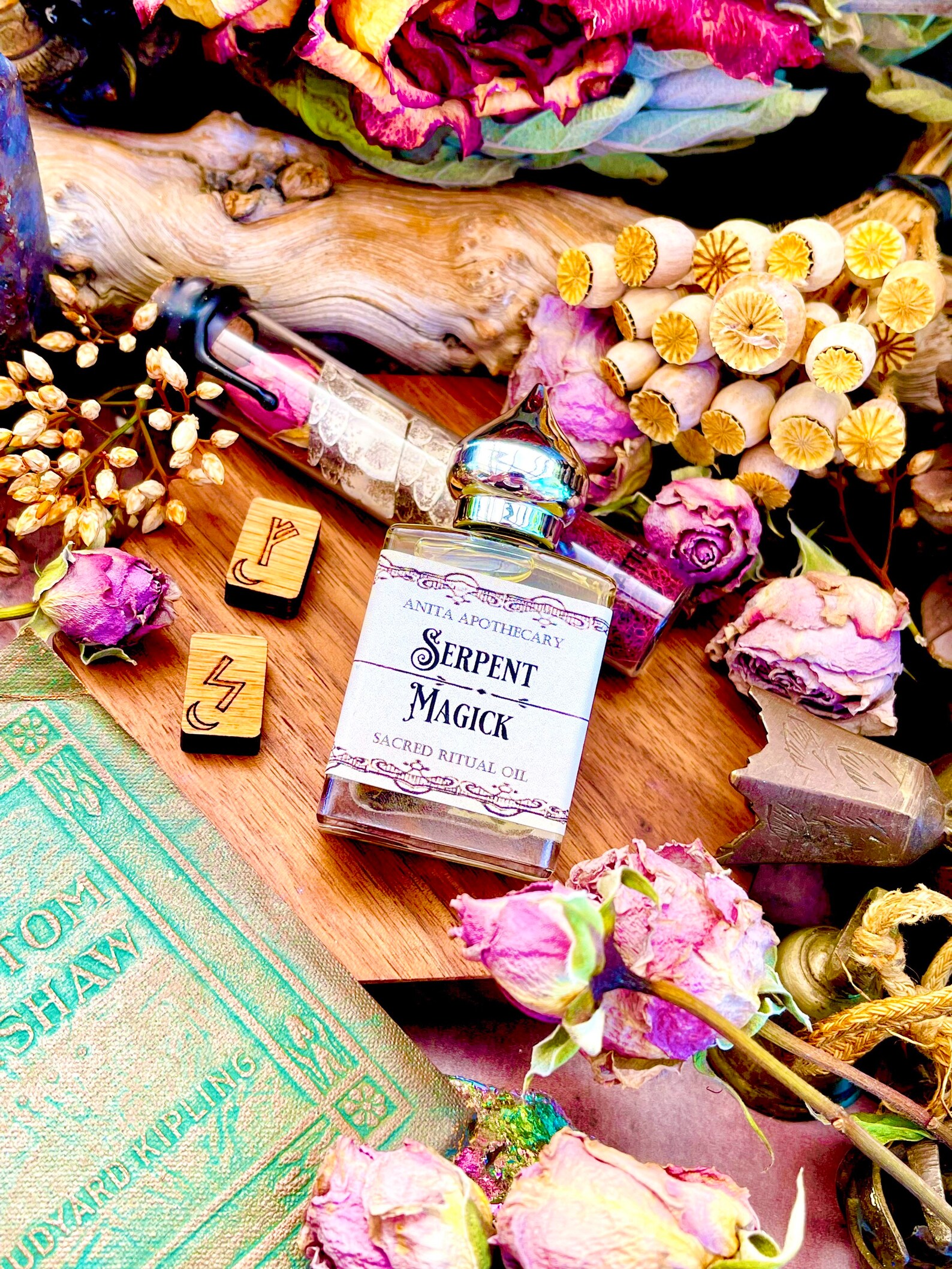 Serpent Magick Snake Oil Snake Witchcraft Oil Snake Skin Etsy