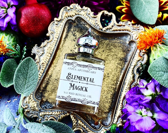 Elemental Magick Ritual Oil~ Witches Elements, Earth Air Fire Water ...