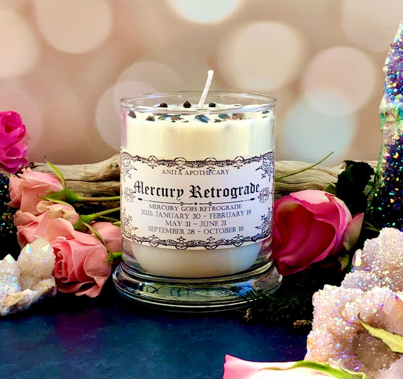 2024 Mercury Retrograde Soy Candle Anita Apothecary, Mercury Retrograde, Retrograde Candle, Grounding Candle, Clove Candle image 1