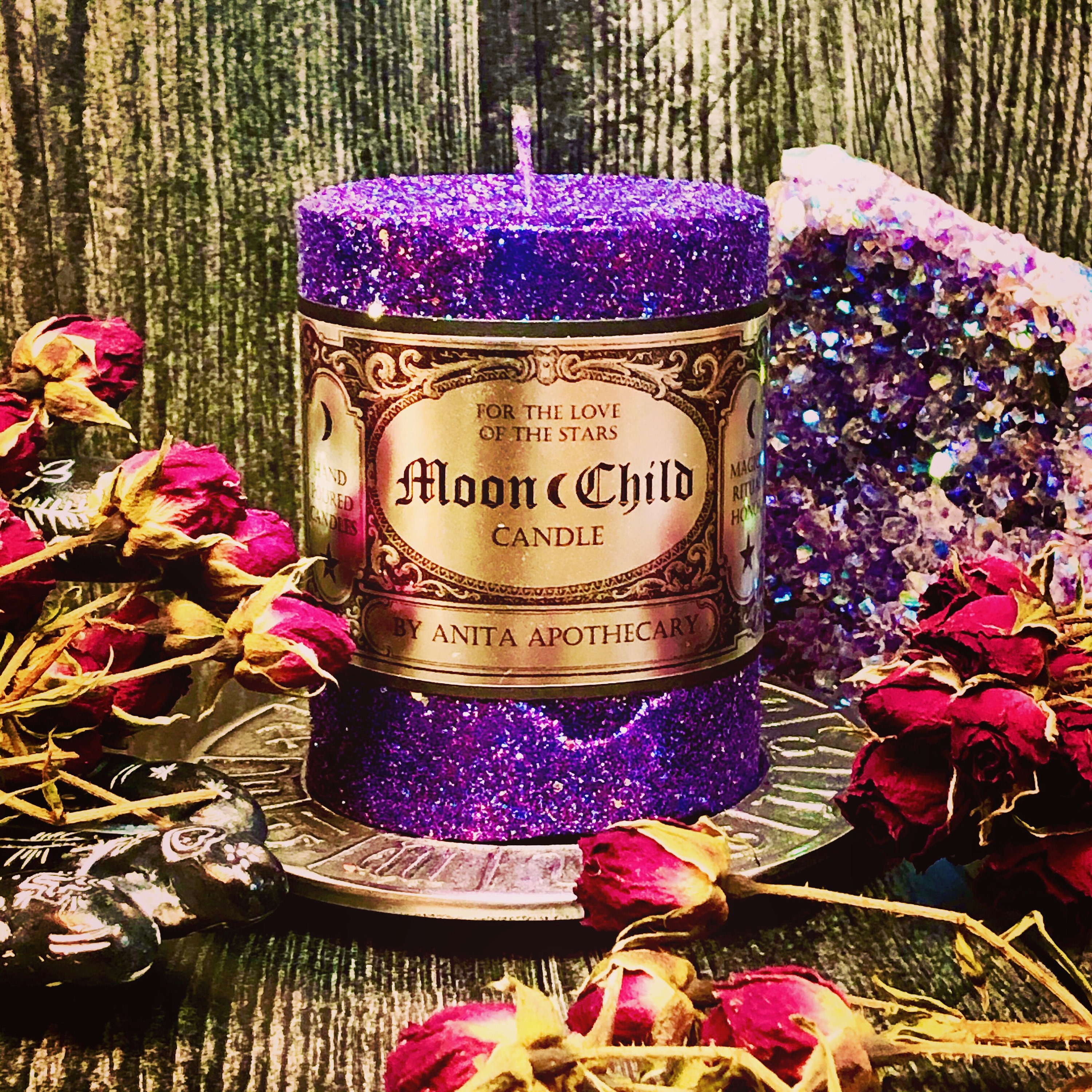 Moon Child Candle Vela de Astrología Vela del Zodíaco Etsy