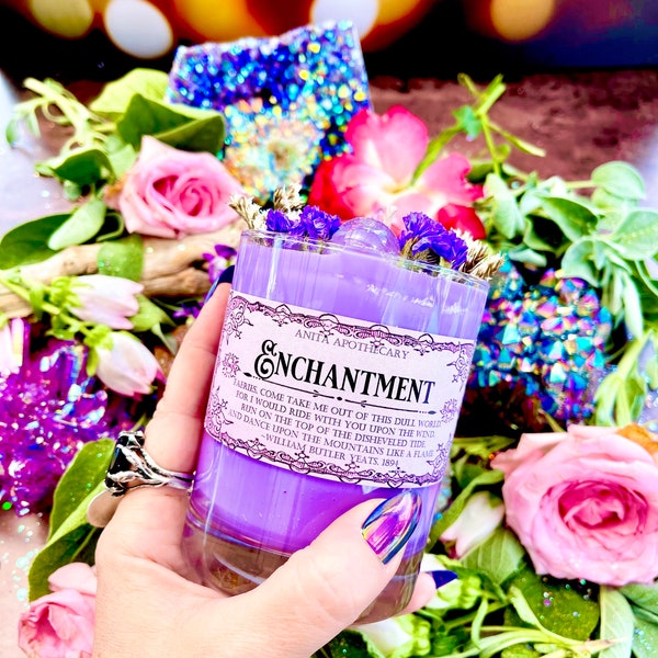 The ORIGINAL Enchantment ~ Fairytale Candle, Faeries, Fae candle, Fairy, Anita Apothecary, Witchcraft candle, Faeries, Celestial