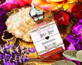 SELF LOVE Beauty Oil~ Inspirational Perfume, Self Love Candle, Witchcraft Oil, spell kit, pampering, Mother&#39;s Day candle, Anita Apothecary