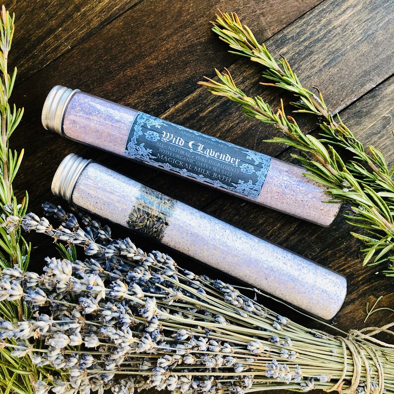 Wild Lavender Witches Bath Brew Milk Bath Floral Magick Etsy
