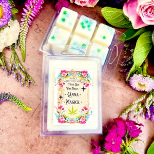 Canna Magick Melts ~ Anita Apothecary, Witchy Wax Melts, Cute Wax Melts, Canna Wax Melts, Snap Bar Wax