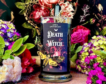 Death Witch Ritual Candle | Anita Apothecary, Death Doula, Death Underworld, Necromancy, Hedgewitch, Hedgewitchery, Necromancy Candle, Altar