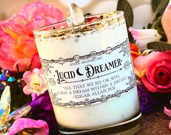 ORIGINAL Lucid Dreamer Candle ~ Dream Spell, Dreams, Dream Magick, Witches spell candle, Witchcraft candle, Spell candle, Anita Apothecary