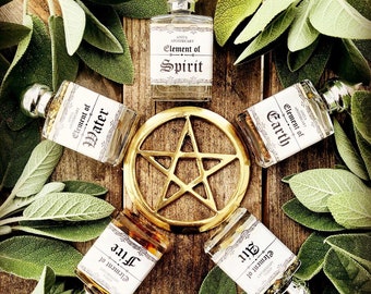 Witches Element Oils ~The Elements, elemental magick, witchcraft elements, Witchcraft oils, witch oils, Anita Apothecary