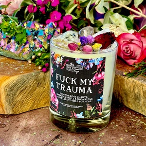 Fck My Trauma Candle Anita Apothecary, Trauma Recovery, Mental Health, Mental Health Gift, Hard Times, Specialty Candles, Anxiety Candle image 7