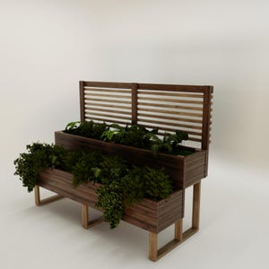 DIY Raised Garden Bed Plans | Two-Tier Planter Box Building Plans | Outdoor Wooden Garden Bed Blueprint | Instant Download