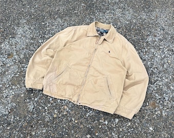 ジャケット・アウター VINTAGE POLO COUNTR CORDUROY JACKET Ralph Lauren Polo Country Vintage Suede Collar Corduroy Zip