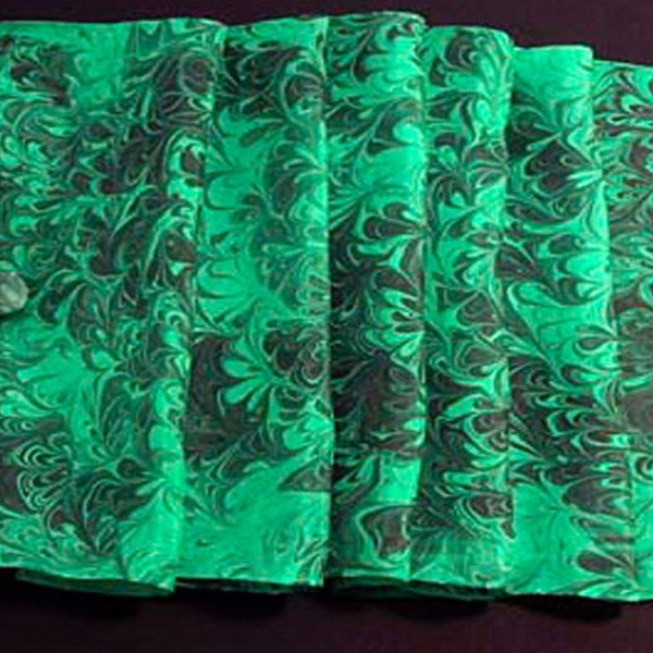 Christmas Green Silk Scarf