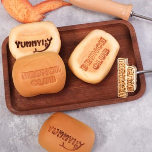 Personalized Sourdough Bread Stamp, Custom Logo Branding Iron, Custom Burger Stamp, Burger Food Branding Iron, Outdoor Grill Steak Stamp