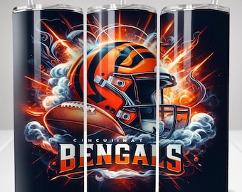 Bengal 20oz Skinny Tumbler Wrap PNG, Sport 20oz Tumbler PNG, Mascot Sublimation Tumbler PNG Digital Download, football Tumbler