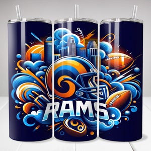 Ram 20 oz magere beker wrap png, sport 20 oz beker png, mascotte sublimatie beker png digitale download