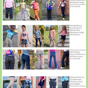 DbCA Bacca Bootcuts PDF Pattern bootcut jeans and shorts pattern sized newborn to 16 years image 10