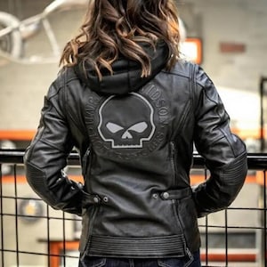 Harley Davidson Skull Jacket - Etsy
