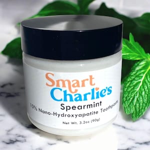 10% Nano-Hydroxyapatite Toothpaste, Non-Toxic Toothpaste, Organic Dental Care, Best Toothpaste for Sensitive Teeth, Kid Friendly, Spearmint