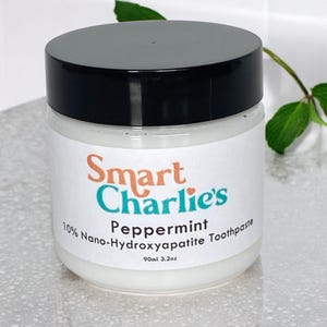 10% Nano-Hydroxyapatite Toothpaste, Non-Toxic Toothpaste, Organic Dental Care, Best Toothpaste for Sensitive Teeth, Kid Friendly, Peppermint