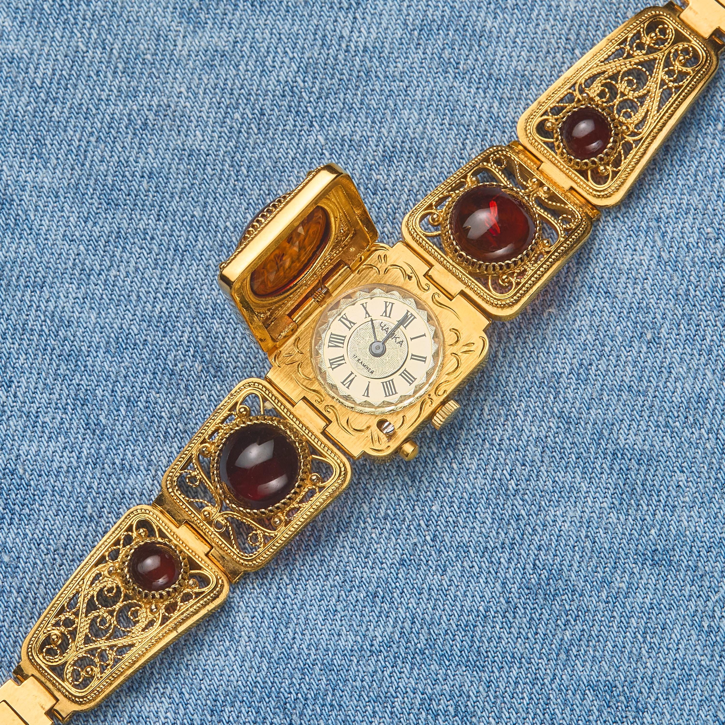 Chaika Ladies Watch ? Amber Bracelet USSR Vintage Chaika Amber Watch ? Will be available Wednesday  main image 4
