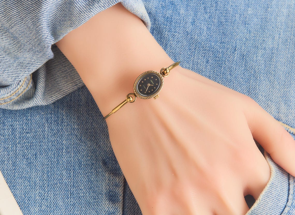Vintage Small Cocktail Watch Chaika Watch Gold Plated Mechanical, photo 1 of 5