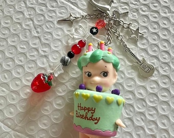 Sonny Angel Keychain: Birthday Cake Series Kawaii Charm