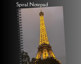 Cahier à spirales Tour Eiffel Journal photo original Bloc-notes scolaire Cadeaux pour voyageurs Accessoire de bureau parisien Décoration de bureau Papeterie