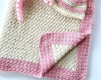 Modèle de couverture de bébé au crochet - Enveloppé d'amour - Modèle de couverture de bébé - Modèle de crochet pour débutant