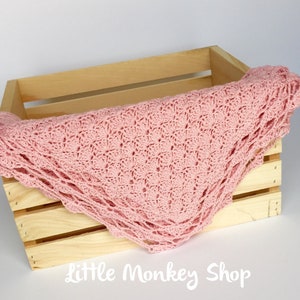 Crochet Baby Blanket PATTERN - Beginner- Crochet baby Blanket pattern - Heirloom Baby Blanket