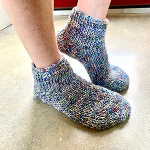 Tunisian Knit Socks Crochet PATTERN -Tunisian Crochet - sock pattern - slippers, ankle, or calf socks