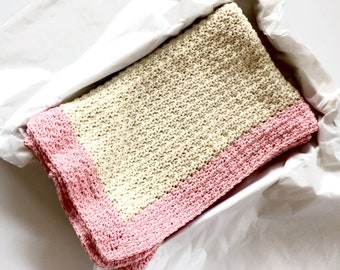 Crochet Baby Blanket PATTERN -Baby Girl - Baby Blanket Crochet Pattern - Wrapped in Love Design