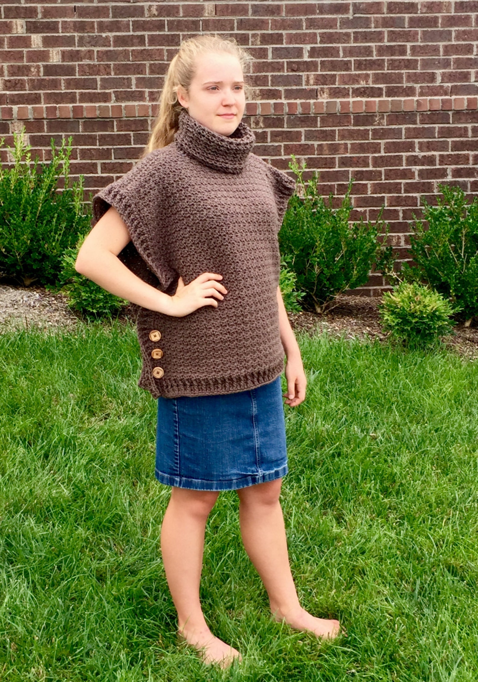 Crochet PATTERN Poncho Cowl Crochet Pattern Poncho Cowl Etsy